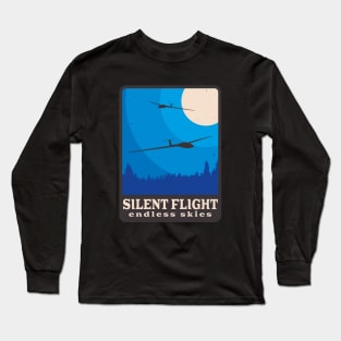 Soaring Fly Aviation Retro Glider Pilot Long Sleeve T-Shirt